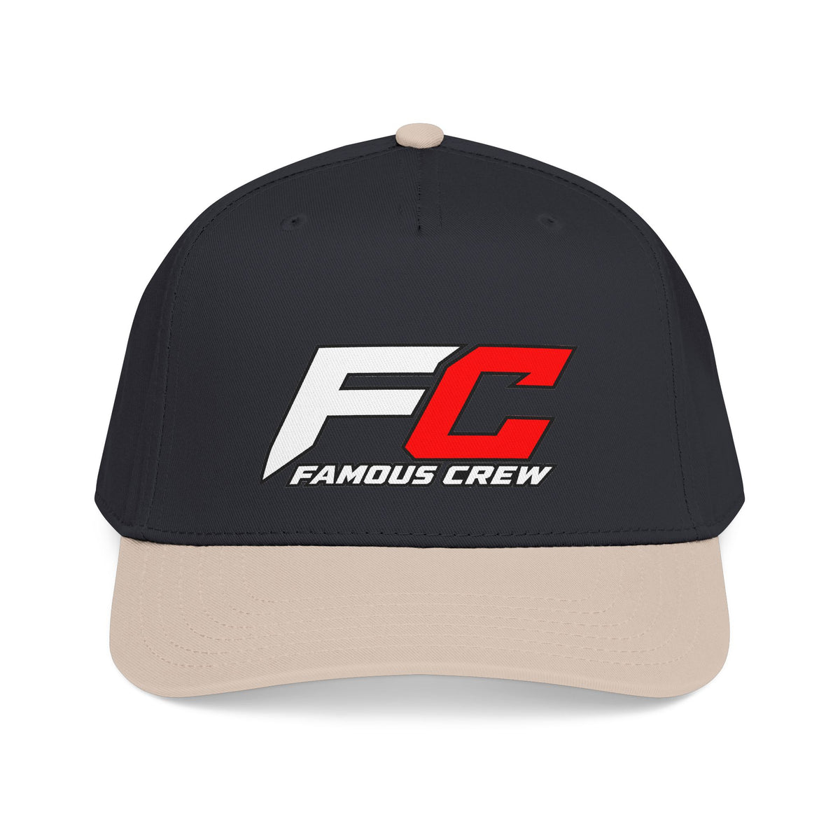 RED Famous Crew FC Logo Baseball Cap | Embroidered Hip Hop Streetwear