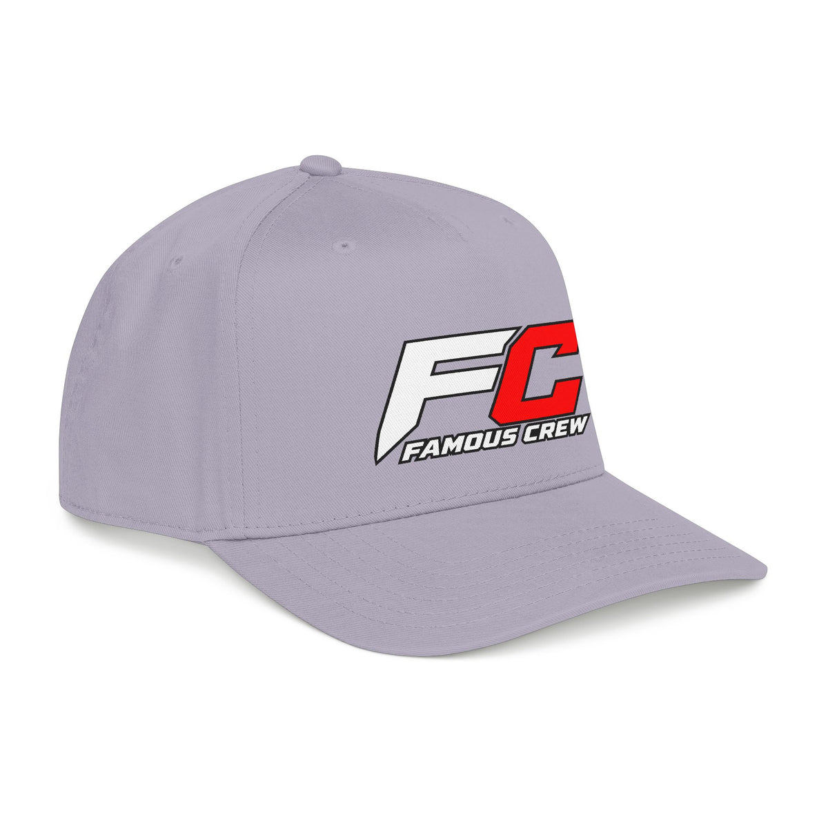 RED Famous Crew FC Logo Baseball Cap | Embroidered Hip Hop Streetwear