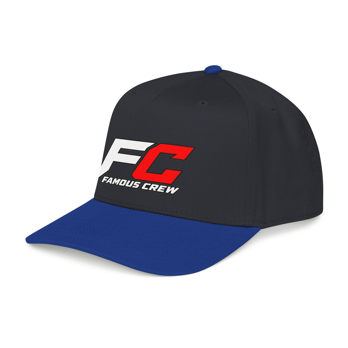 RED Famous Crew FC Logo Baseball Cap | Embroidered Hip Hop Streetwear