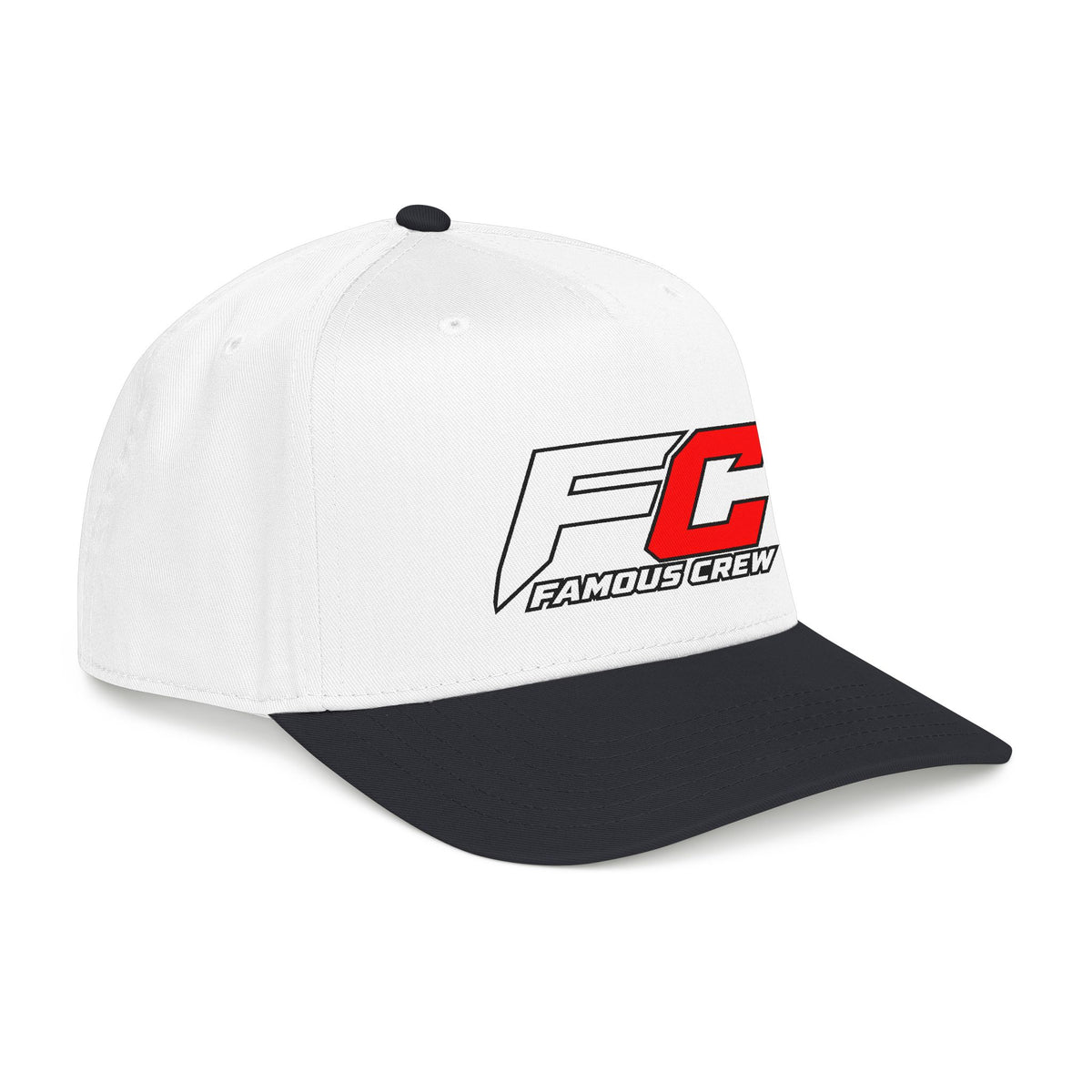 RED Famous Crew FC Logo Baseball Cap | Embroidered Hip Hop Streetwear
