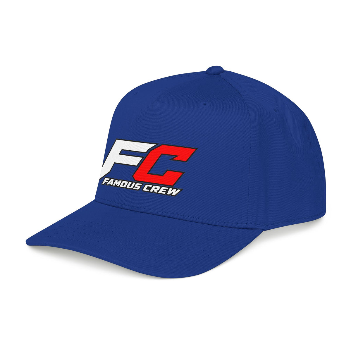 RED Famous Crew FC Logo Baseball Cap | Embroidered Hip Hop Streetwear