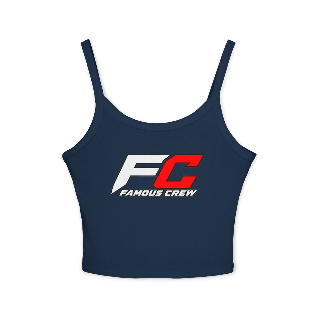 Famous Crew FC Logo Tank Top | Spaghetti Strap Crop Top