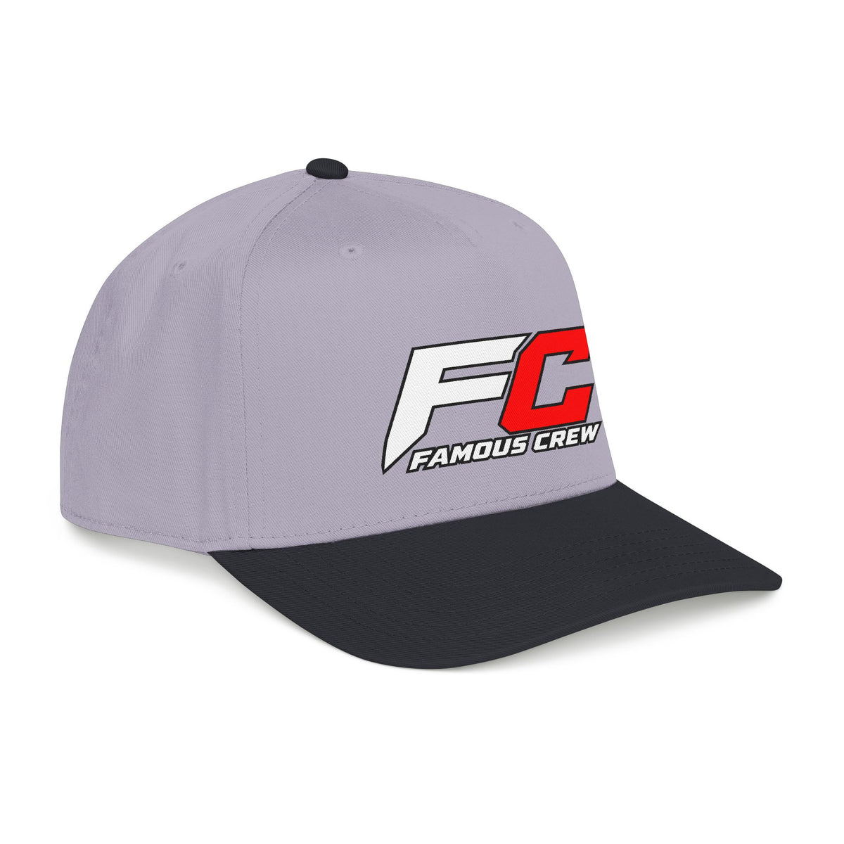 RED Famous Crew FC Logo Baseball Cap | Embroidered Hip Hop Streetwear