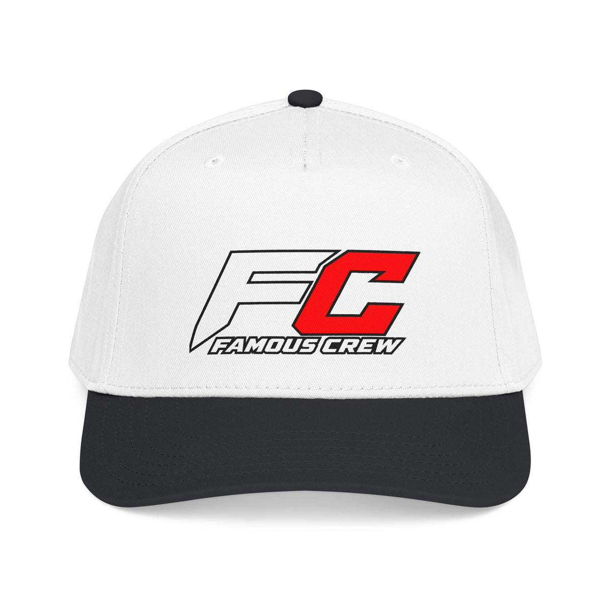 RED Famous Crew FC Logo Baseball Cap | Embroidered Hip Hop Streetwear
