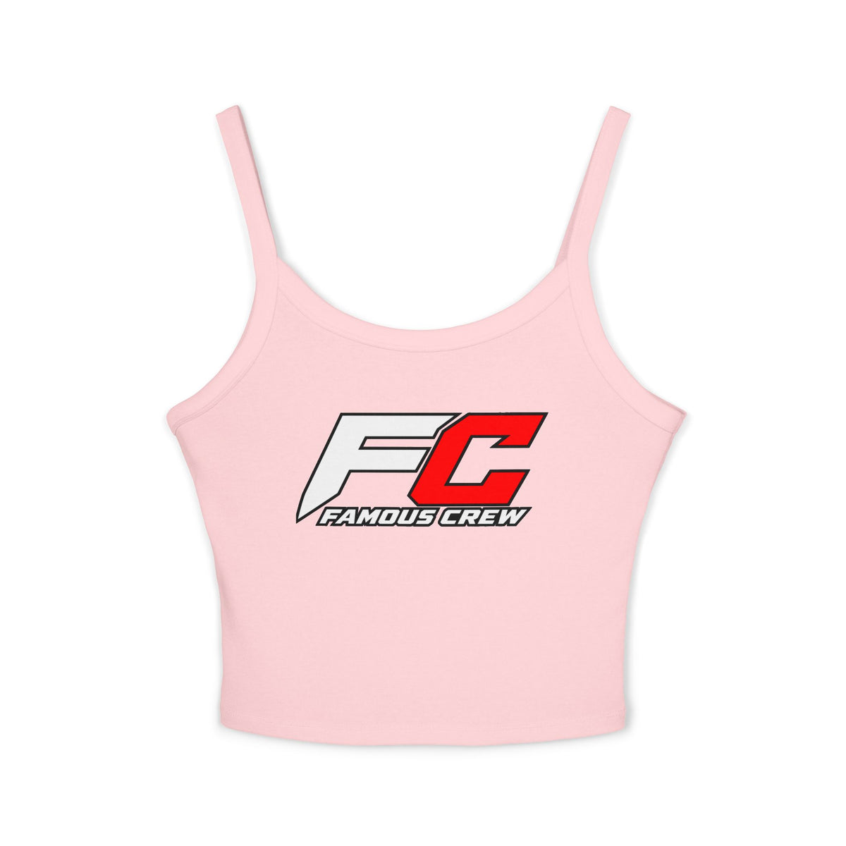 Famous Crew FC Logo Tank Top | Spaghetti Strap Crop Top