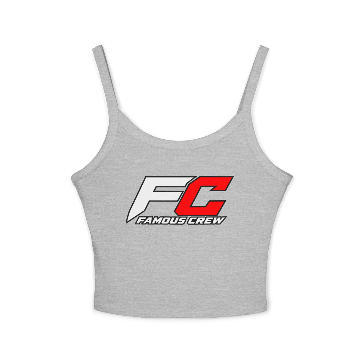 Famous Crew FC Logo Tank Top | Spaghetti Strap Crop Top
