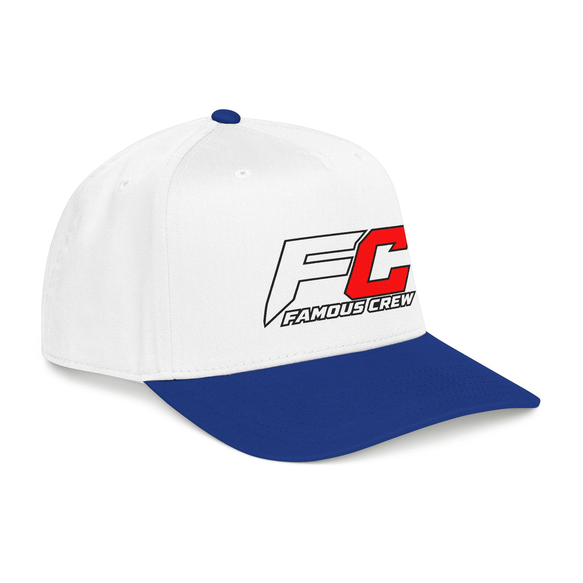 RED Famous Crew FC Logo Baseball Cap | Embroidered Hip Hop Streetwear