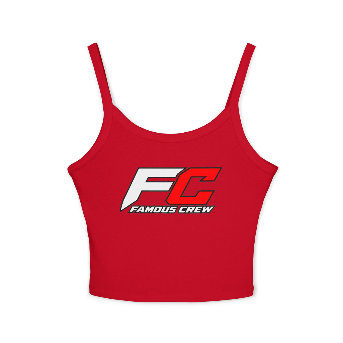 Famous Crew FC Logo Tank Top | Spaghetti Strap Crop Top