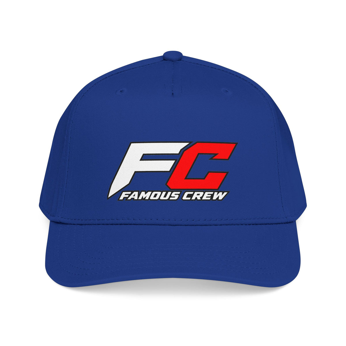 RED Famous Crew FC Logo Baseball Cap | Embroidered Hip Hop Streetwear