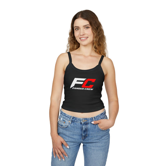 Famous Crew FC Logo Tank Top | Spaghetti Strap Crop Top