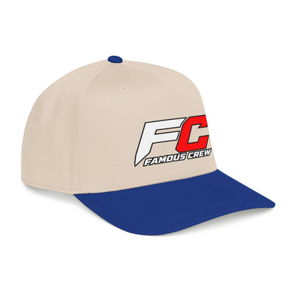 RED Famous Crew FC Logo Baseball Cap | Embroidered Hip Hop Streetwear