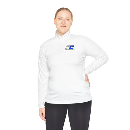 EC Performance Logo Quarter-Zip Pullover | Racing Emblem, White