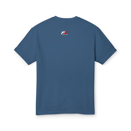 Racing Crest Tee — Minimal Retro Motor Logo Cotton Shirt