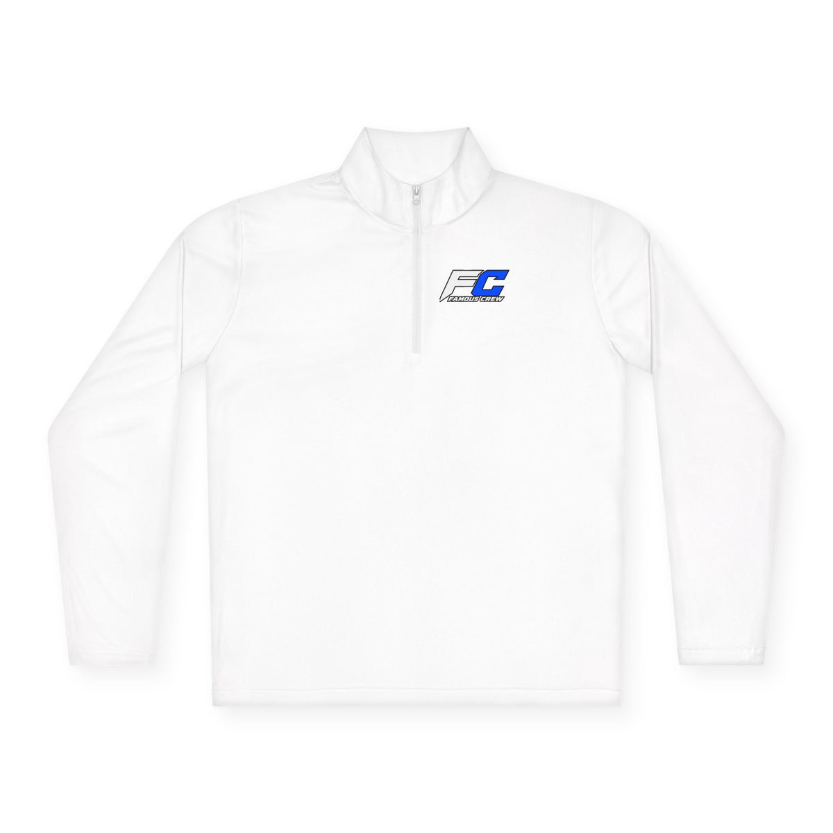 EC Performance Logo Quarter-Zip Pullover | Racing Emblem, White