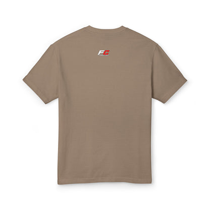 Racing Crest Tee — Minimal Retro Motor Logo Cotton Shirt
