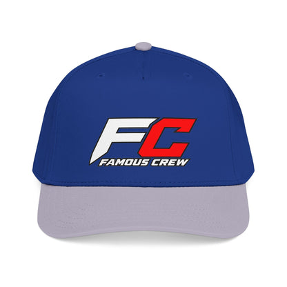 RED Famous Crew FC Logo Baseball Cap | Embroidered Hip Hop Streetwear