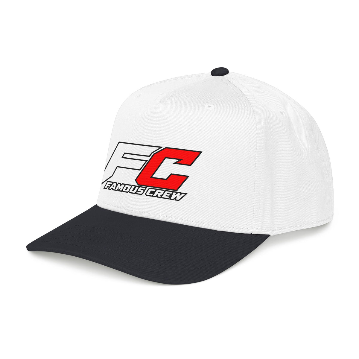 RED Famous Crew FC Logo Baseball Cap | Embroidered Hip Hop Streetwear