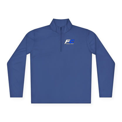 EC Performance Logo Quarter-Zip Pullover | Racing Emblem, White