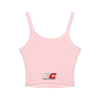 Famous Crew FC Logo Tank Top | Spaghetti Strap Crop Top