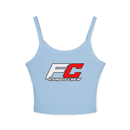 Famous Crew FC Logo Tank Top | Spaghetti Strap Crop Top
