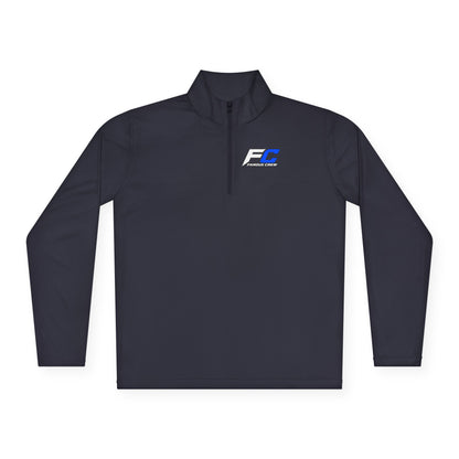 EC Performance Logo Quarter-Zip Pullover | Racing Emblem, White