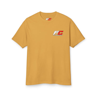 Racing Crest Tee — Minimal Retro Motor Logo Cotton Shirt