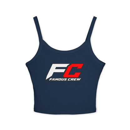 Famous Crew FC Logo Tank Top | Spaghetti Strap Crop Top