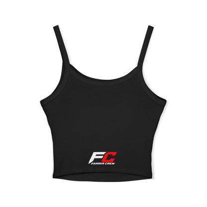 Famous Crew FC Logo Tank Top | Spaghetti Strap Crop Top