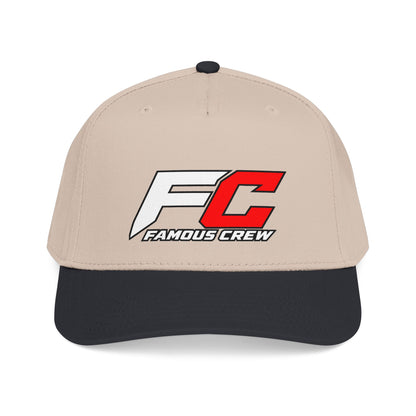 RED Famous Crew FC Logo Baseball Cap | Embroidered Hip Hop Streetwear