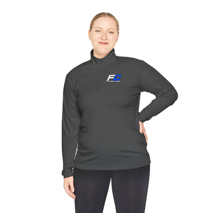 EC Performance Logo Quarter-Zip Pullover | Racing Emblem, White
