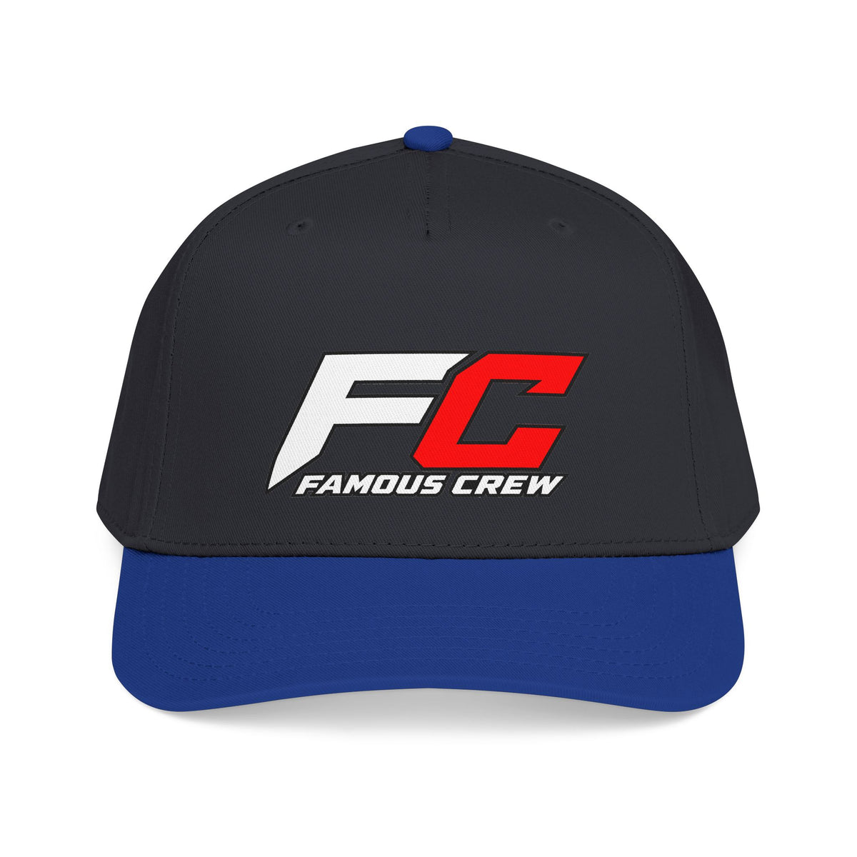 RED Famous Crew FC Logo Baseball Cap | Embroidered Hip Hop Streetwear