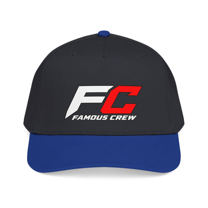 RED Famous Crew FC Logo Baseball Cap | Embroidered Hip Hop Streetwear