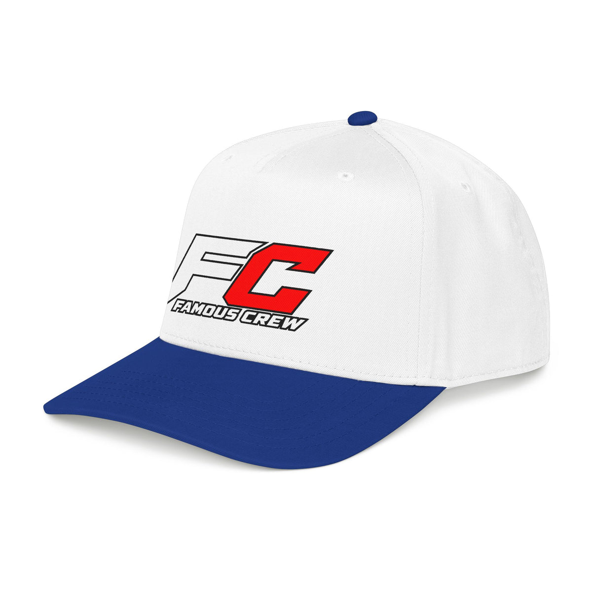 RED Famous Crew FC Logo Baseball Cap | Embroidered Hip Hop Streetwear