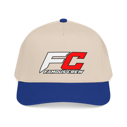 RED Famous Crew FC Logo Baseball Cap | Embroidered Hip Hop Streetwear