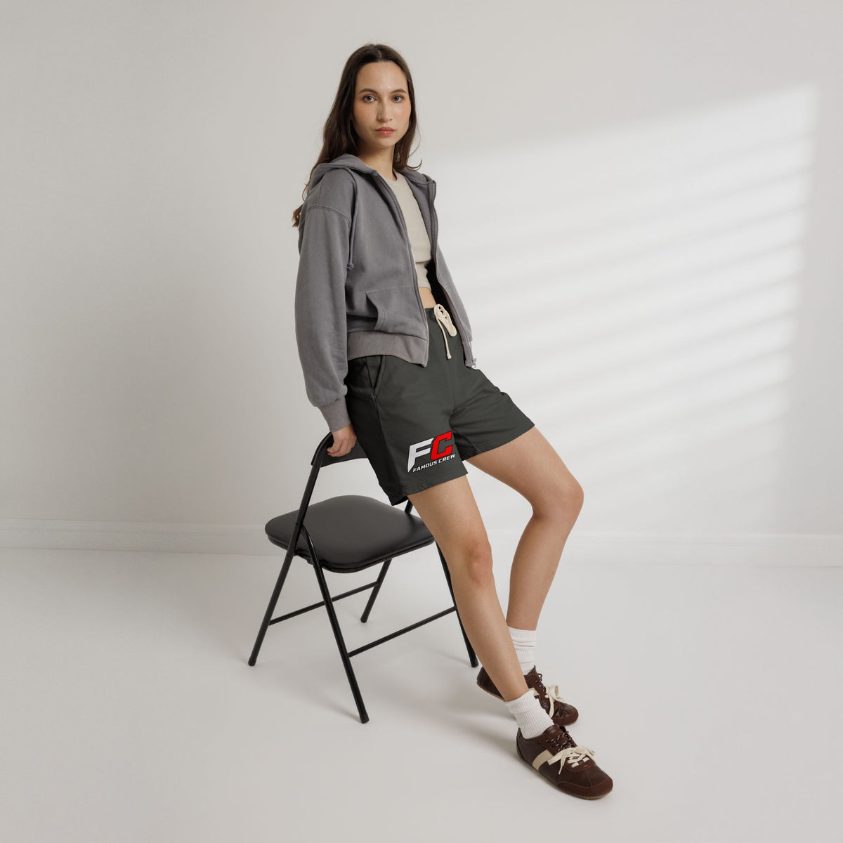 Famous Crew FC Logo Sweat Shorts | Logo Athletic Shorts