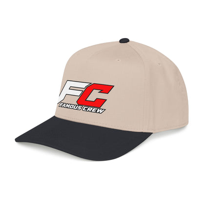 RED Famous Crew FC Logo Baseball Cap | Embroidered Hip Hop Streetwear