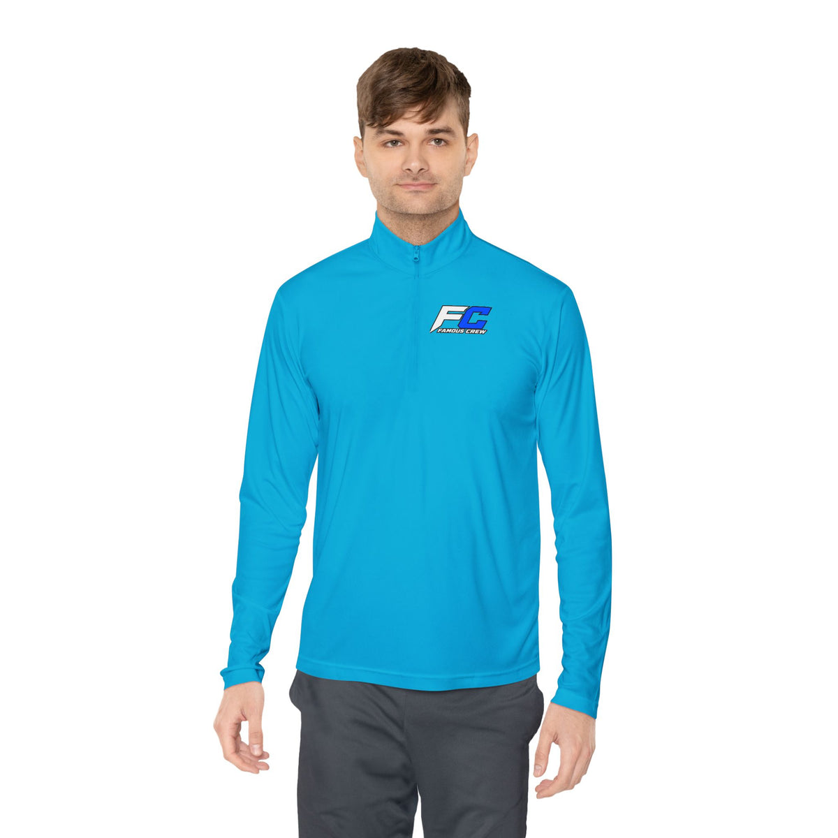 EC Performance Logo Quarter-Zip Pullover | Racing Emblem, White