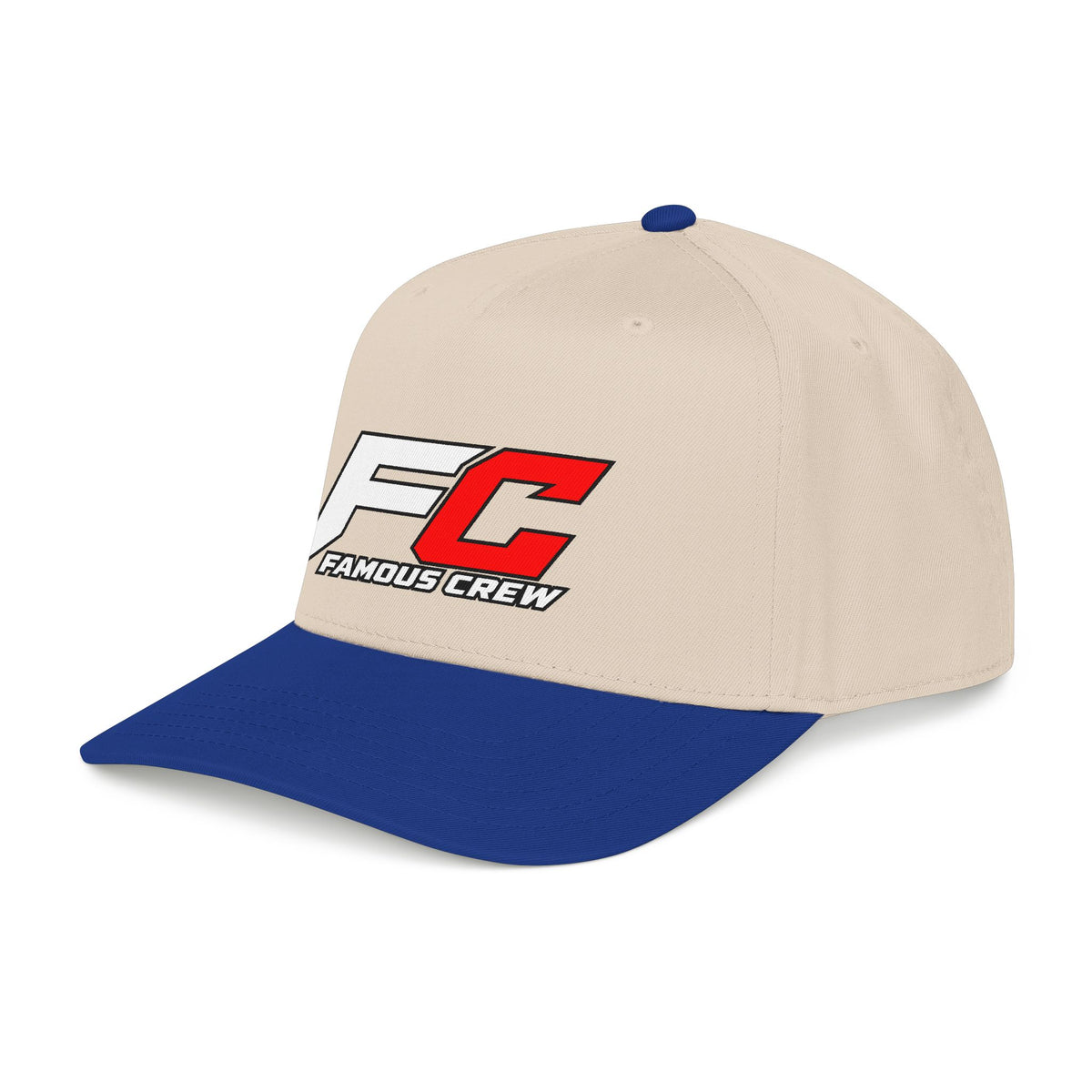 RED Famous Crew FC Logo Baseball Cap | Embroidered Hip Hop Streetwear