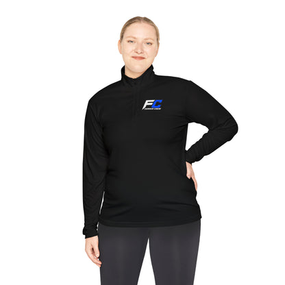 EC Performance Logo Quarter-Zip Pullover | Racing Emblem, White