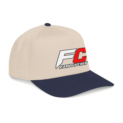RED Famous Crew FC Logo Baseball Cap | Embroidered Hip Hop Streetwear