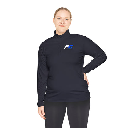 EC Performance Logo Quarter-Zip Pullover | Racing Emblem, White