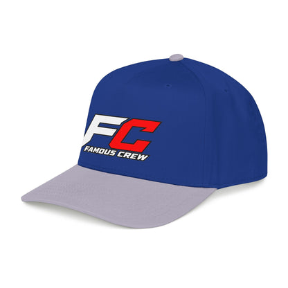 RED Famous Crew FC Logo Baseball Cap | Embroidered Hip Hop Streetwear