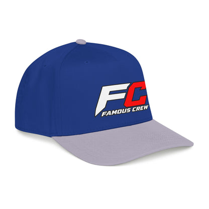 RED Famous Crew FC Logo Baseball Cap | Embroidered Hip Hop Streetwear