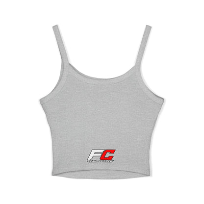 Famous Crew FC Logo Tank Top | Spaghetti Strap Crop Top