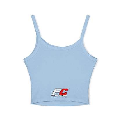 Famous Crew FC Logo Tank Top | Spaghetti Strap Crop Top