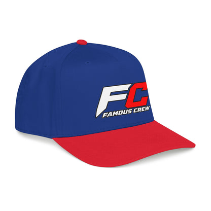 RED Famous Crew FC Logo Baseball Cap | Embroidered Hip Hop Streetwear
