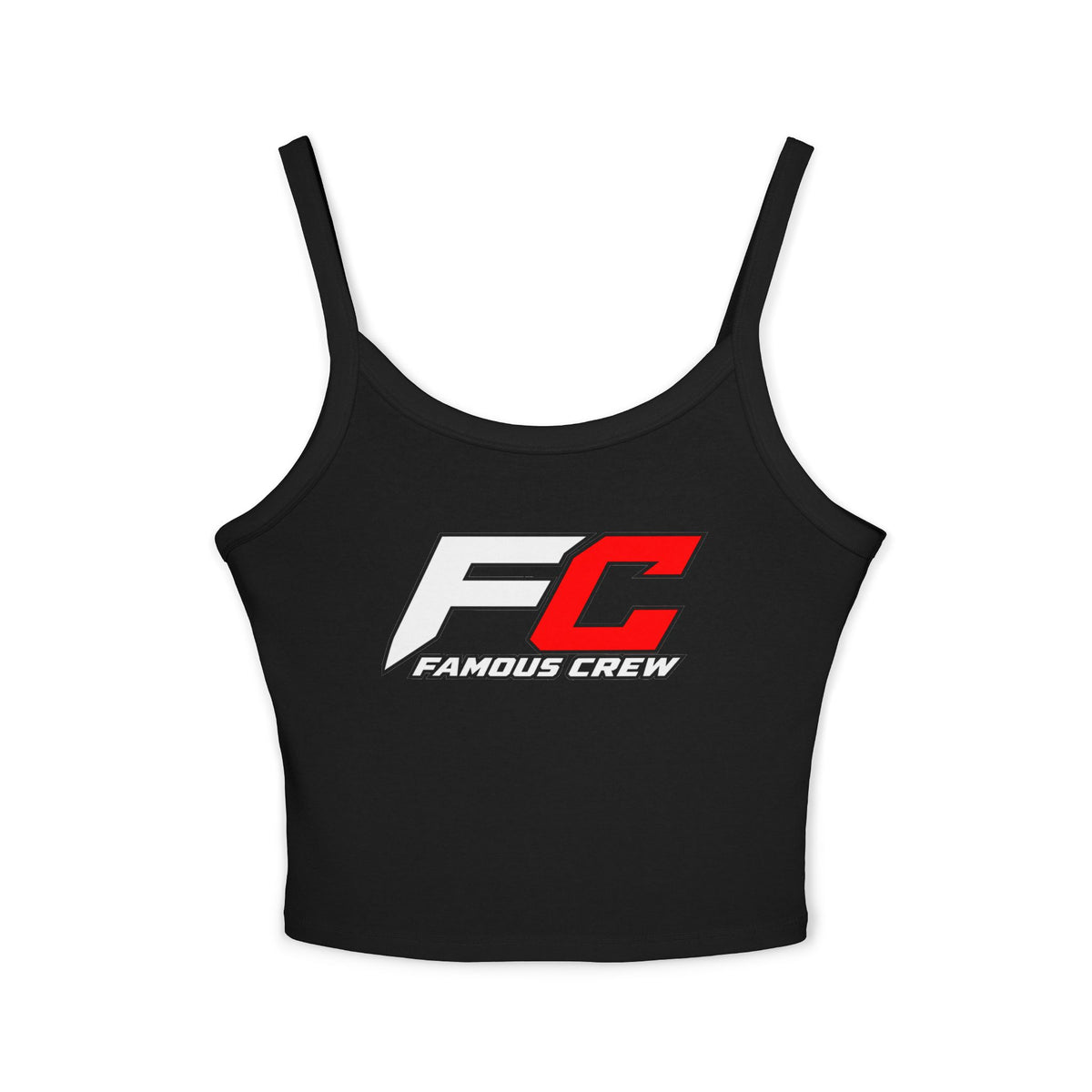 Famous Crew FC Logo Tank Top | Spaghetti Strap Crop Top