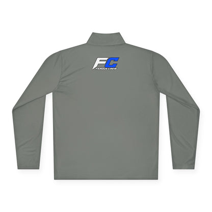 EC Performance Logo Quarter-Zip Pullover | Racing Emblem, White