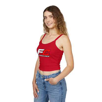 Famous Crew FC Logo Tank Top | Spaghetti Strap Crop Top