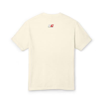 Racing Crest Tee — Minimal Retro Motor Logo Cotton Shirt